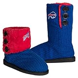 NFLレディース用ニットチームカラーHigh EndボタンBoot Slipper