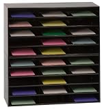 Durham 435-08 Black Cold Rolled Steel Horizontal Literature Storage Rack 33-3/4 Width x 35-1/2 Heigh