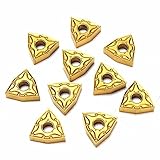 drillpro 10pcs wnmg080404 carbide inserts for threading lathe