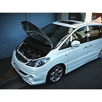 Amazon | エスティマ ACR30 ボンネットダンパー シルバーカーボン  