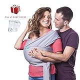 Premium Soft Baby Carrier Wrap - Cute, Breathable Baby Holder - Lightweight, Stylish Sling For Newbo