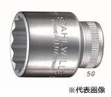 【STAHLWILLE／スタビレー】　1/2"SQソケット(十二角・ミリ) ［型番:50-19]