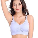 Ancdream マタニティ ブラジャー 授乳 2Wayオープン ノンワイヤー (M, ブルー)