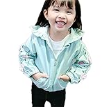 Candykids ベビー ウインドブレーカー 薄手 キッズ パーカー おしゃれな 女の子に ぴったり キッズ用 トレンチ コート ラッシュガード パーカー 防寒着 長袖 日焼け防止 (80CM, ブ