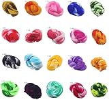 Sorrento Crafts フラワーストッキング素材 伸張性ナイロンストッキング フラワーメイキングアクセサリー ハンドメイド DIY クラフト ウェディング ホームデコレーション ミックスカラー 12個パック 1.5メートルストレッチ