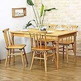 ダイニングテーブルセット 4人用 5点セット 木製 パイン 無垢材 北欧 幅135 パピヨン papillon