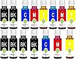 キャノン Canon全機種対応詰め替えインク 30ML容量ボトルインク（計15本BK*6/C/M/Y各3本）互換ユニバーサルインクBC-310/311 BC-340/341 BC-345/346 BC-360/361 BC-90/91+BC-70/71 BCI-380PGBK/381BCI-370/371 BCI-350/351 BCI-325/326 BCI-320/321シリーズ対応