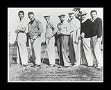 8 x 10のすべての木製額入りフォトディーン・マーティン&ジェリー・ルイス1953 Los AngelesゴルフOpen