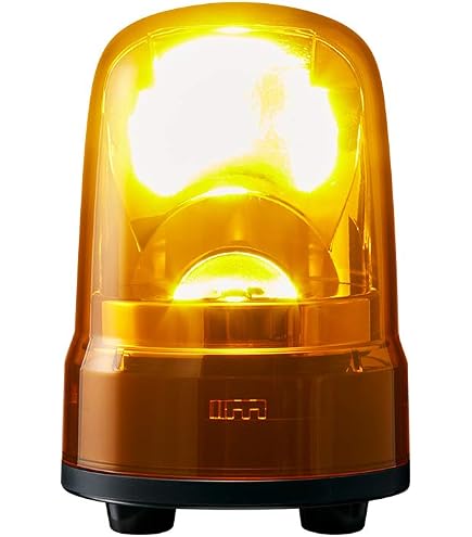 Amazon | パトライト(PATLITE) 回転灯 SKS-M2J-Y Φ80 AC100~240V 黄色
