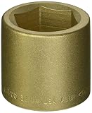 Ampco Safety Tools SS-3/4D38MM Socket, Standard, Non-Sparking, Non-Magnetic, Corrosion Resistant, 3/