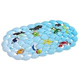 weimayバスルーム滑り止め吸引PVC allergen-free床マット浴槽マット安全グリップ吸盤、shell-shapedデザインfor Kids