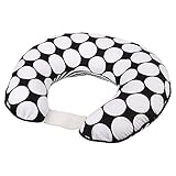 Bacati - Dots/pin Stripes Black/white Nursing Pillow by Bacati