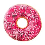 ソフトPlush印刷枕ケース、Keepfit Adorable Stuffed Seat Pad Sweet Donut FoodsクッションカバーケースToys for Kids 40cm x 40