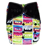 Charcoal Bamboo AIO All In One Cloth Diaper with Pocket (Cassette) by Ecoable