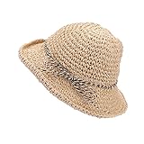 ベビー用ハット Hosam　女の子　レーディス　親子　麦わら帽子　1-3歳　子ども　可愛い　春　秋　夏　　田舎　海辺　夏休み　日焼け止め　お出かけ用　赤ちゃん　誕生日 出産祝い 記念写真の衣装に (母