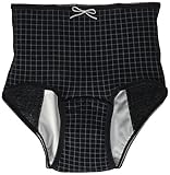 アメジスト 産褥ショーツ 格子ブラック M~Lサイズ