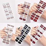 NAILDOKI 損傷のない ネイルシール ネイルステッカー ネイルラップ ネイルアクセサリー リアルネイルジェールステッカー 女性 可愛い