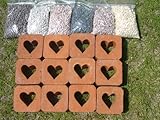 れんがでアート　ハート　１２個セット
