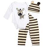 杜屋トヤ 新生児服 上下セット　虹　鹿　縞模様　英字　長袖Ｔシャツ ロンパース　パンツ　帽子 ルームウェア かわいい 洋式 秋 冬 カジュアル 遊び お出かけ プレゼント 女の子 男の子 ユニセックス