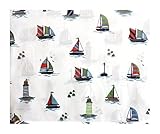 Boat House for Kids Nautical Ship Twin Sheet Set [並行輸入品]