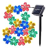 ストリングライト 50球 7M INorton LED イルミネーションライト ワイヤーライト 太陽光発電 自動点灯 IP65防水 飾りライト フェアリーライト 屋外 クリスマス 結婚式 新年 パーテ