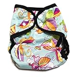 One Size Fit Most - Diaper Covers for Prefolds/Regular Inserts PUL - BUTTERFLIES by BubuBibi [並行輸入品]