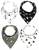 sweetTIME 100 %コットンベビーBandana Bibs 4 -パックセット