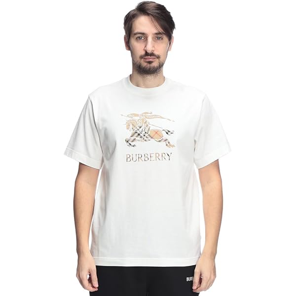 Amazon | [BURBERRY] [バーバリー] Tシャツ Mサイズ ロゴT ホワイト