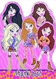 BratzファッションFierce ' Thank You Notes w / Envelopes ( 8ct )