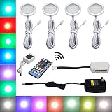 Aiboo RGBW RGBWW RGB +ウォームホワイト色変化　クリスマス　クリスマス装飾　キャビネット下LEDライトキット　40-key IRリモートパック　キッチンカウンター、洋服だんす、カウ