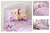 Disney Frozen Love Blooms Microfiber Twin Sheet Set [並行輸入品]