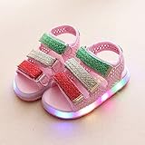 MAXYOYO ベビーシューズ 子供サンダル LED靴 LEDサンダル 可愛 素敵 おしゃれ 発光 耐磨 履き心地良い 軽量 滑り止め 通気 kids アウトドア マジックテープ