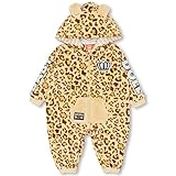 ベビードール アニマルボアロンパース 子供服 BABY(70-80cm) ヒョウ柄
