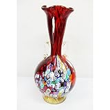 P3-P28B　ヴェネチアンムリーネ花瓶vetro artistico murano イタリア輸入インテリア