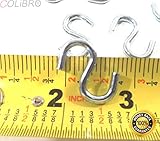 colibrox -- 1 " SフックLot of 100スチールSフックS字フック。多目的 – 使用them in yourホーム、キッチン、バスルーム、ベッドルーム、職場、オフィス、ガレージ、小