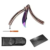 CSGO 蝶の刀/刀を切る 練習ナイフ 鋭くない 訓練ナイフ 練習道具(レインボー)