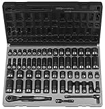 59pc 3/8"ドライブ 6ポイント メトリック（MM）/インチ スタンダード＆ディープ Duoソケットセット