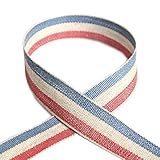 小西リボン Blanc de コア リボン リネン (トリコロール) No.3727 18mm×10m