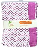 Yoga Sprout Muslin Swaddle Blankets, Purple Lotus, 46 Inch X 46 Inch, 2 Count by BabyVision [並行輸入品]
