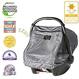 Snoozeshade Infant Carriers Deluxe Breathable Mesh Infant Car Seat Sunshade and Canopy by Snooze Sha