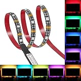 バイアス照明、relohas TVバックライトFRリモートコントローラ、RGB LEDストリップホームマルチカラーRGB LEDテレビのHDTV、LEDストリップライトの照明のフラット画面テレビ、PC