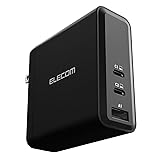 エレコム 充電器 USB PD対応 140W USB-C×2 USB-A×1 PPS対応 PSE技術基準適合 Macbook Pro 16インチ等対応 ブラック MPA-ACCP96140BK