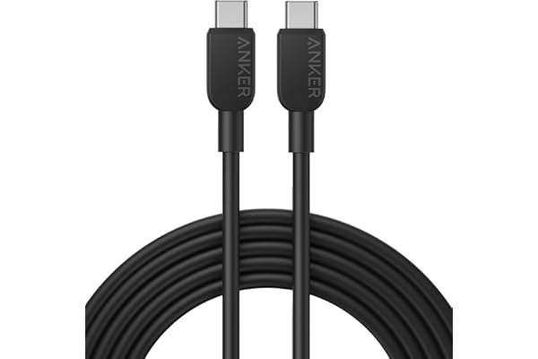 Anker 310 USB-C & USB-C ケーブル 60W USB PD対応 MacBook Pro iPad Pro Galaxy S23 他 (3.0m ブラック)