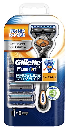 ジレット 髭剃り プログライド フレックスボール マニュアル 本体 +替刃8個付