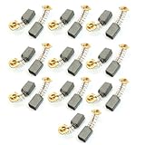 uxcell カーボンブラシ　CB-408 13×9×6mm　ダークグレー　炭素　銅　金属　20個入り