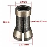 KESOTO コレットチャック　アダプタトリミング　6.35mm（1/4 インチ） 　彫刻機