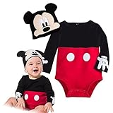 ディズニー (Disney) ミッキーマウス コスチューム ボディースーツ 帽子付き ベビー 男の子 (12-18M (80cm)) [並行輸入品]