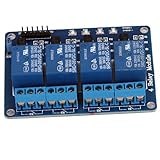 SODIAL(R) 4チャンネル5Vリレーモジュール