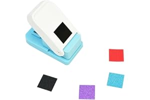 Cady ハンドメイド スクラップブッキング 1インチ 25mm サイズ スクエアパンチ クラフトレバーパンチ エンボスパンチ ミニファンシーパンチ (1インチ正方形)