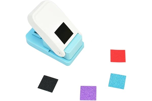 Cady ハンドメイド スクラップブッキング 1インチ 25mm サイズ スクエアパンチ クラフトレバーパンチ エンボスパンチ ミニファンシーパンチ (1インチ正方形)